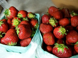 Delicious and Sweet Strawberries.