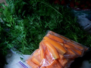 Carrots and their Abundant Greens.