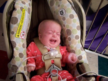It's been 3 weeks since she rode in a car seat!